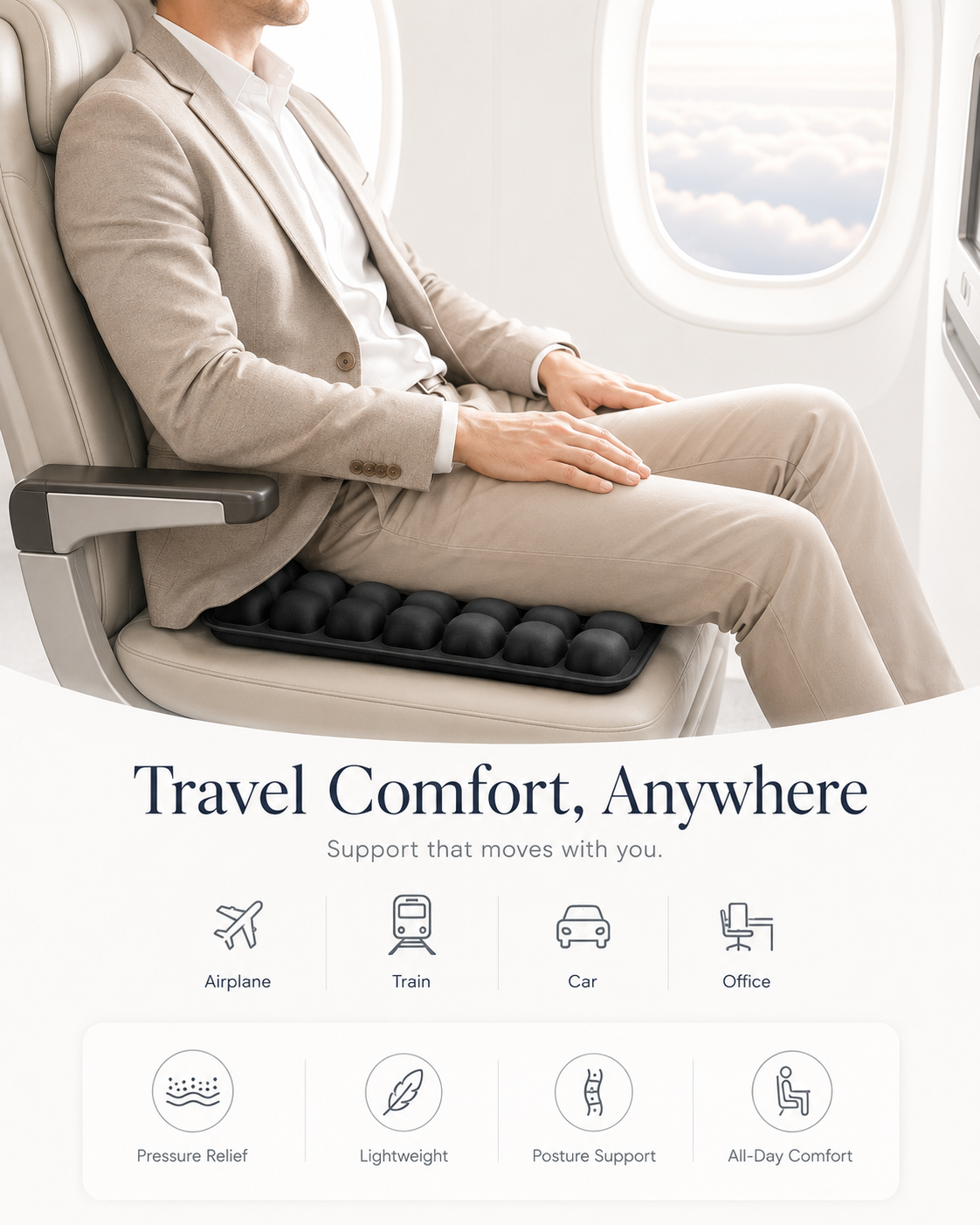 Cloudseat - Inflatable Travel Cushion
